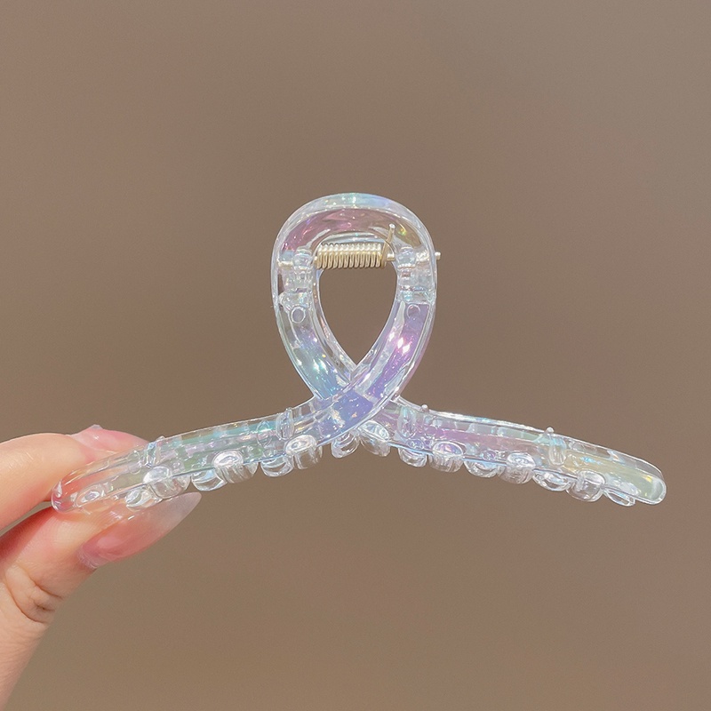 Kẹp Tóc Cỡ Lớn Trong Suốt Phong Cách Hàn Quốc Cho Nữ