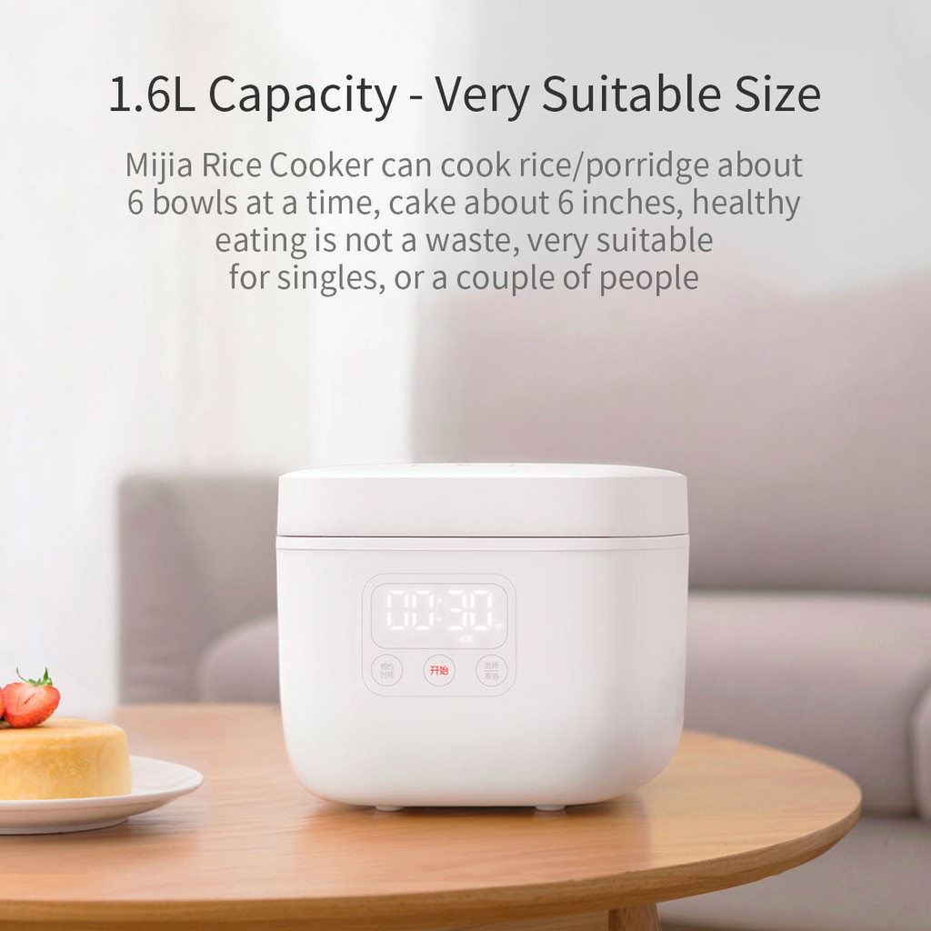 Nồi cơm điện Xiaomi chống dính dung tích 1.6L 400W điểu khiển bằng app thông minh