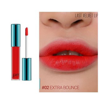 Son kem lì BBIA Velvet Lip Tint version 3 màu #02 Đỏ Cam