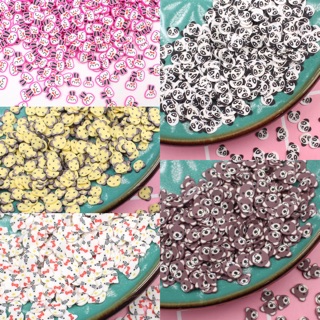 [Mã TOYDEC hoàn 20K xu đơn 50K] (10g) Cốm nail hình thú xinh - fimo trang trí slime , nail nguyên liệu slime