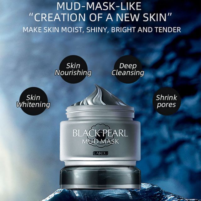Mặt nạ bùn khoáng Laikou Black Pearl Mud Mask