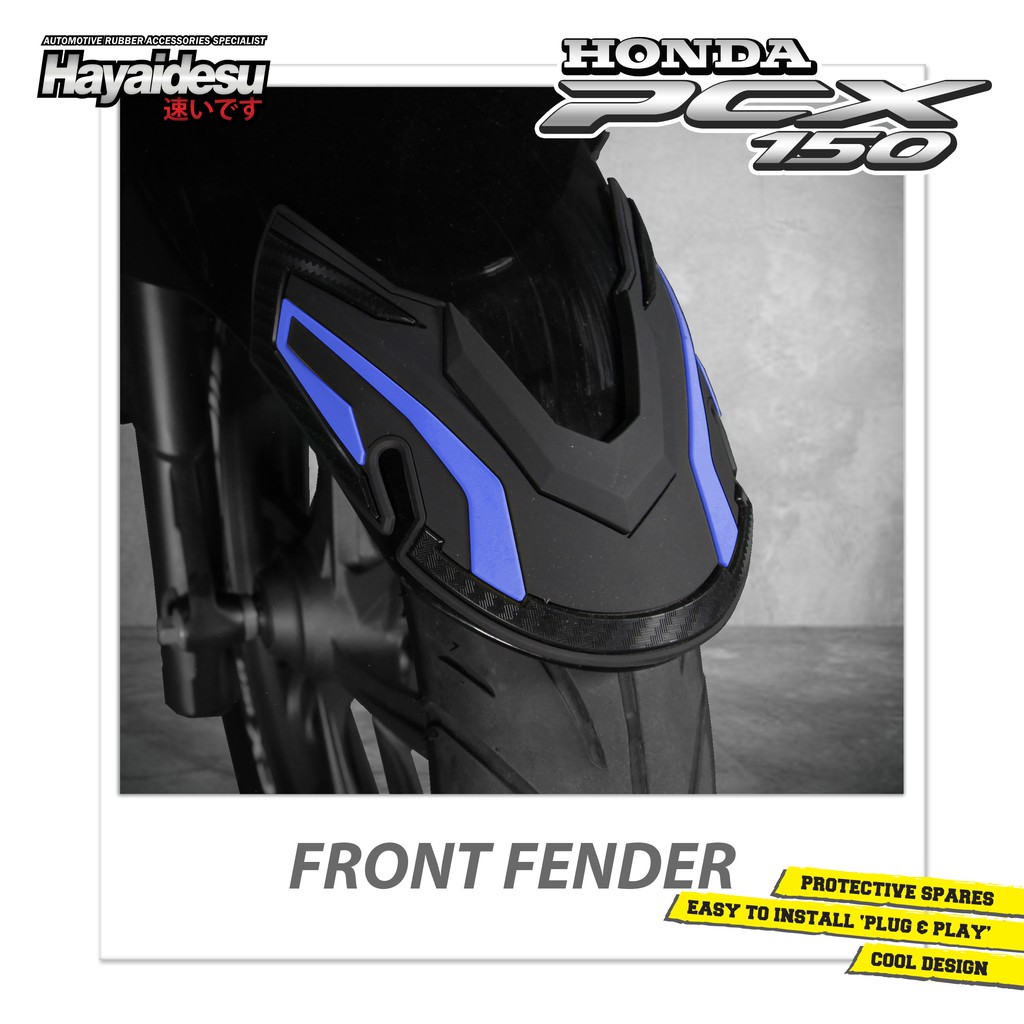FENDER Tấm Chắn Bùn Trước Bằng Sợi Carbon Cao Cấp Cho Xe Hayaidesu PCX 150