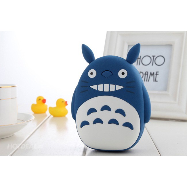 Sạc dự phòng mini hình totoro màu xanh