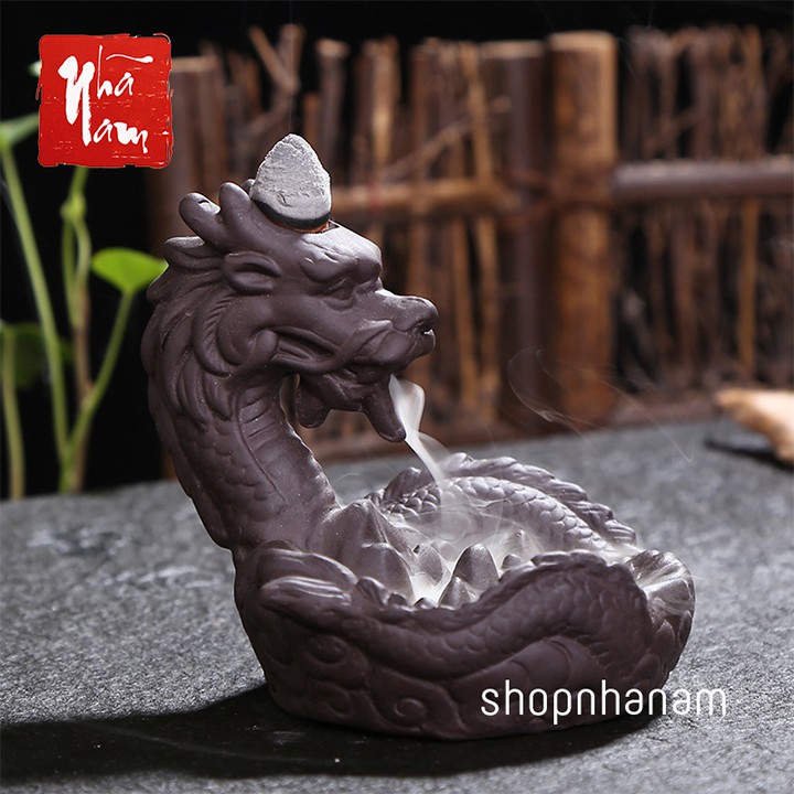 [Bán sỉ] Thác khói trầm hương để bàn tặng 1 nụ trầm thác rồng