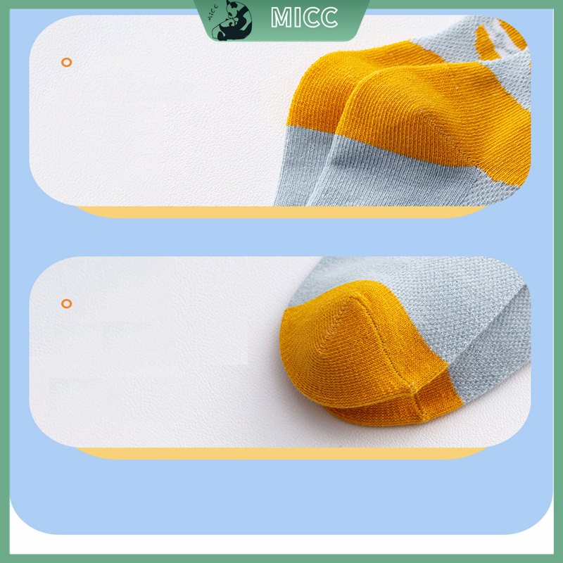 5 Đôi tất trẻ em MICCYBC chất cotton thoáng khí thoải mái cho bé 1-12 tuổi