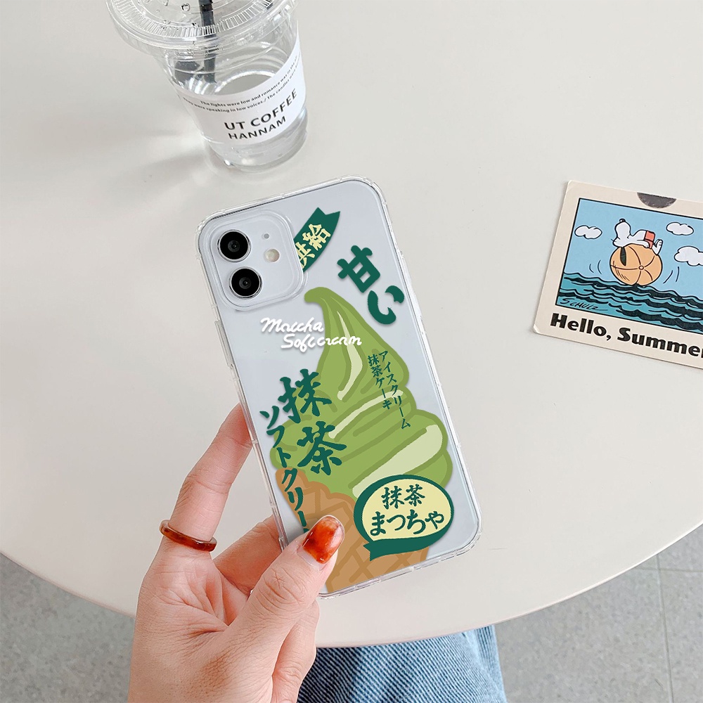 Ốp Điện Thoại Hình Gấu Ăn Món Tráng Miệng Cho Iphone 11 Pro Max 12 Pro Max 13 Pro Max Mini 6 7 8 6 7plus Se 2020 X Xs Xr 5 4