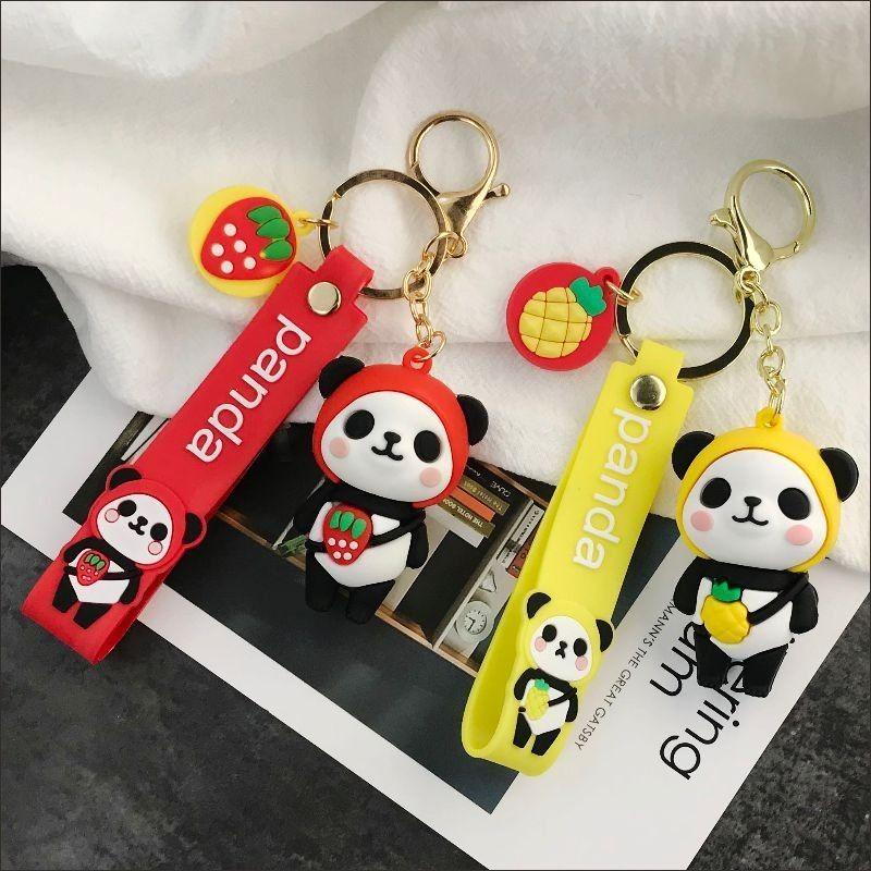 PVN49392 Móc khóa gấu trúc đeo túi trái cây dễ thương Giá Rẻ