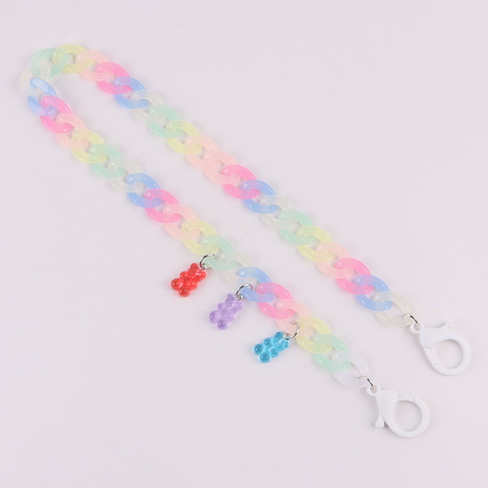 Dây đeo khẩu trang/ mắt kính chống mất trang trí gấu đáng yêu 55cm tiện dụng