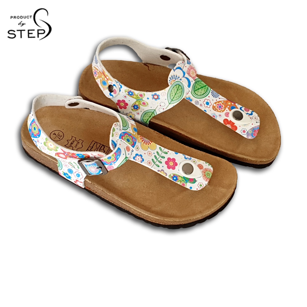 Giày đế trấu EVA in hoa văn quai kẹp bản