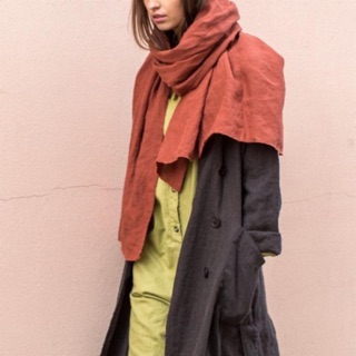 Khăn quàng linen đũi vintage