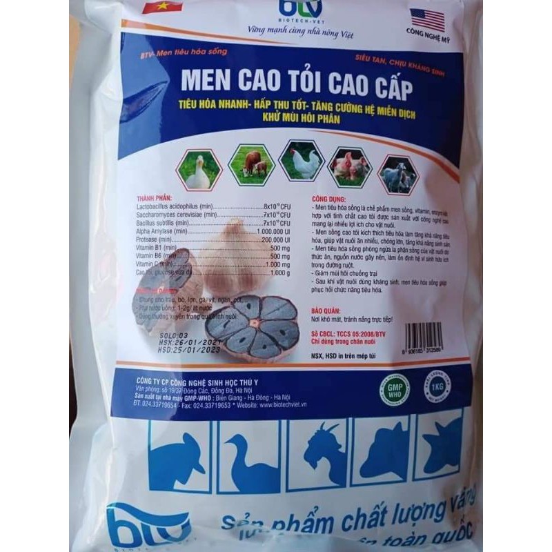 Men  Cao Tỏi Cao cấp