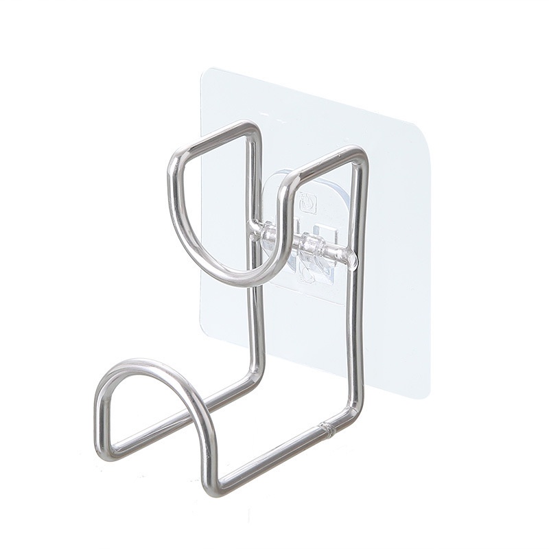 Móc Treo Chậu Rửa Bằng Thép Không Gỉ Dính Tường Không Đục Lỗ Sáng Tạo Cho Nhà Bếp Nhà Tắm