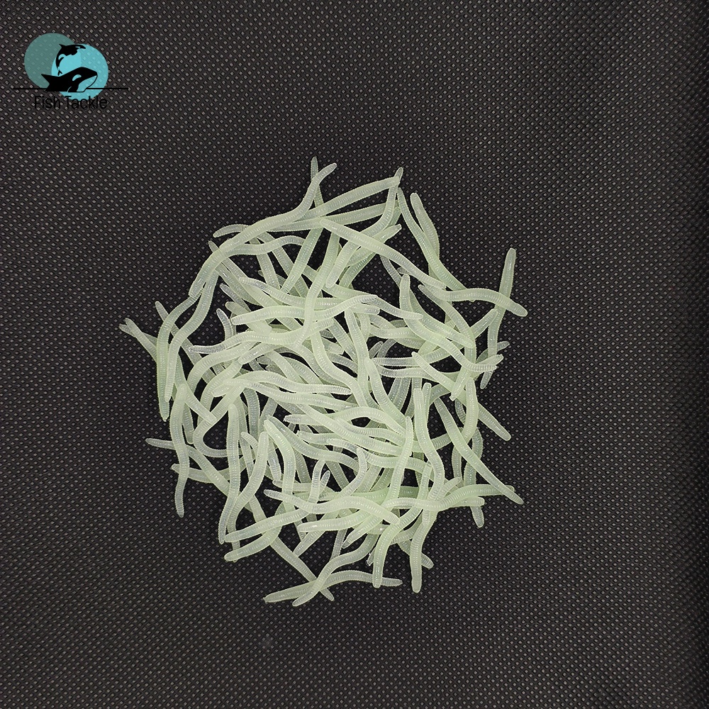 Set 20 Mồi Câu Cá Nhân Tạo Hình Sâu Mềm 35mm