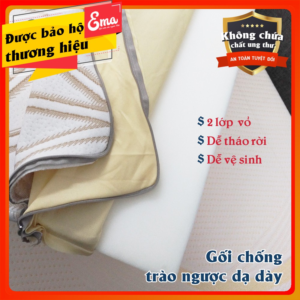 ĐÁNH GIÁ THẬTGối chống trào ngược dạ dày cho người lớn Ema - Giảm trào ngược, viêm họng, nuốt vướng, nghẹn cổ