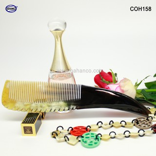 Chiếc lược sừng khủng nhất - coh158 được làm từ nửa chiếc sừng bò châu phi - horn comb of hahanco