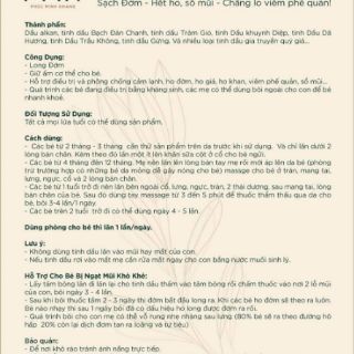 TINH DẦU THẢO DƯỢC MINH KHANG