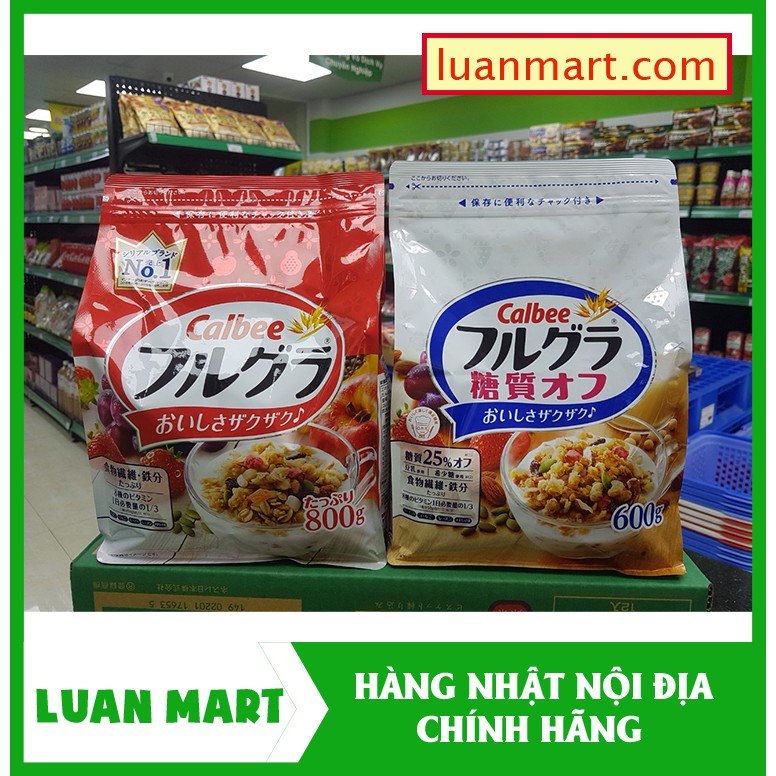 [ Date T12/2021] Ngũ cốc Calbee, Ngũ cốc hoa quả Calbee Nhật Bản.