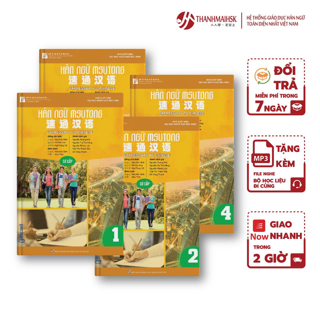 Sách giáo trình học tiếng Trung MSUTONG sơ cấp cho người mới bắt đầu