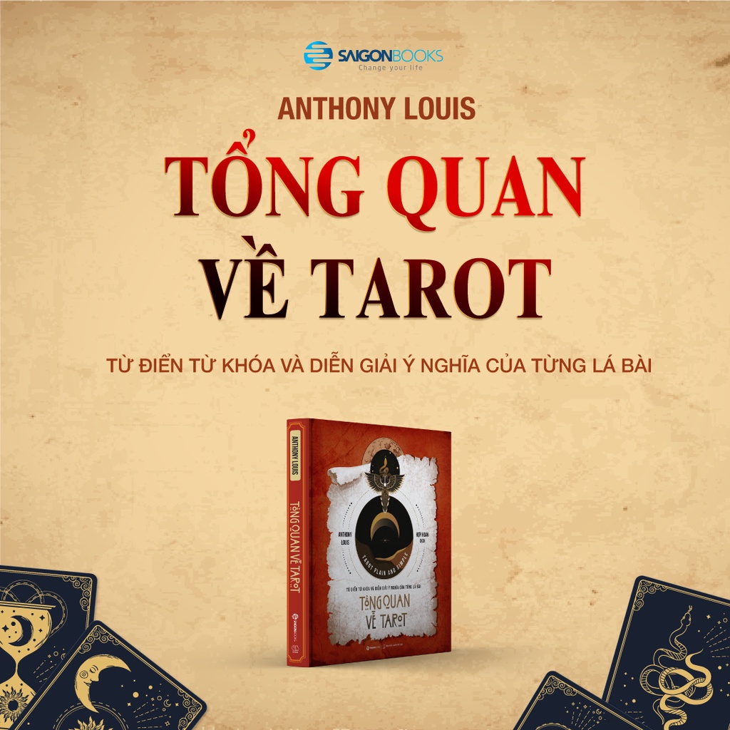 [MÃ giảm 40K]SÁCH - Tổng quan về Tarot - Tác giả Anthony Louis