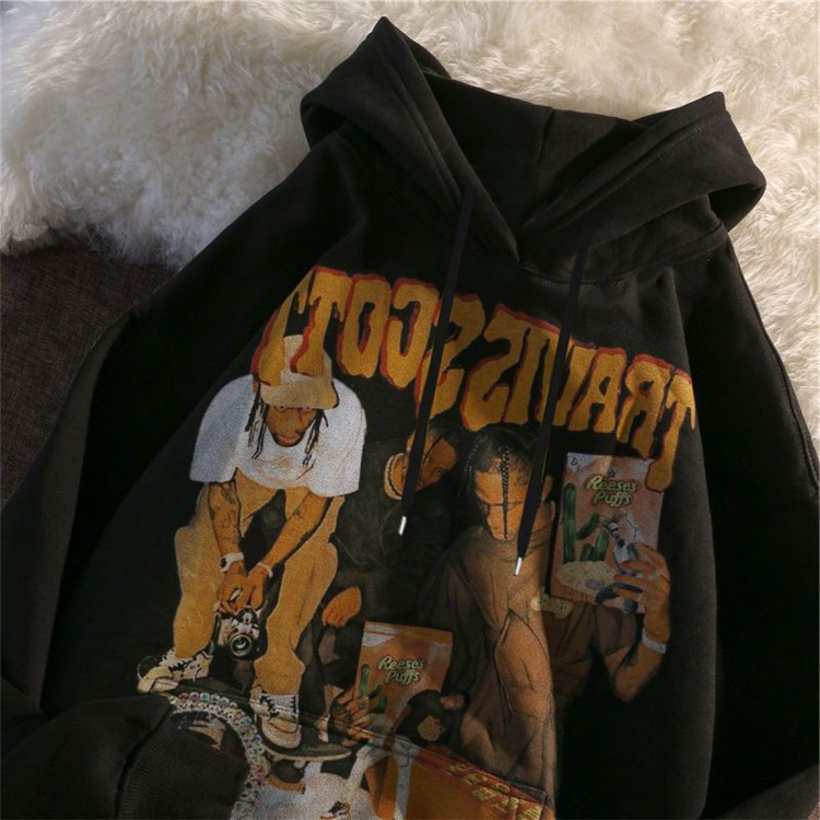 Áo Hoodie Tay Dài Dáng Rộng In Họa Tiết Phong Cách Hàn Quốc Thời Trang Cho Nữ | BigBuy360 - bigbuy360.vn