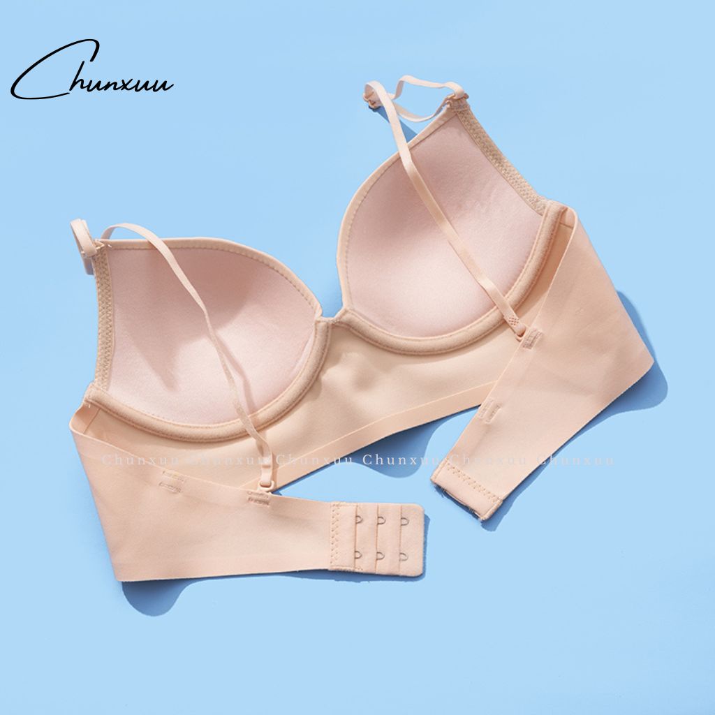 Áo ngực nữ hở lưng có gọng đệm mỏng CHUNXUU, chất su lạnh mềm mát co dãn siêu nâng đẩy - AV41