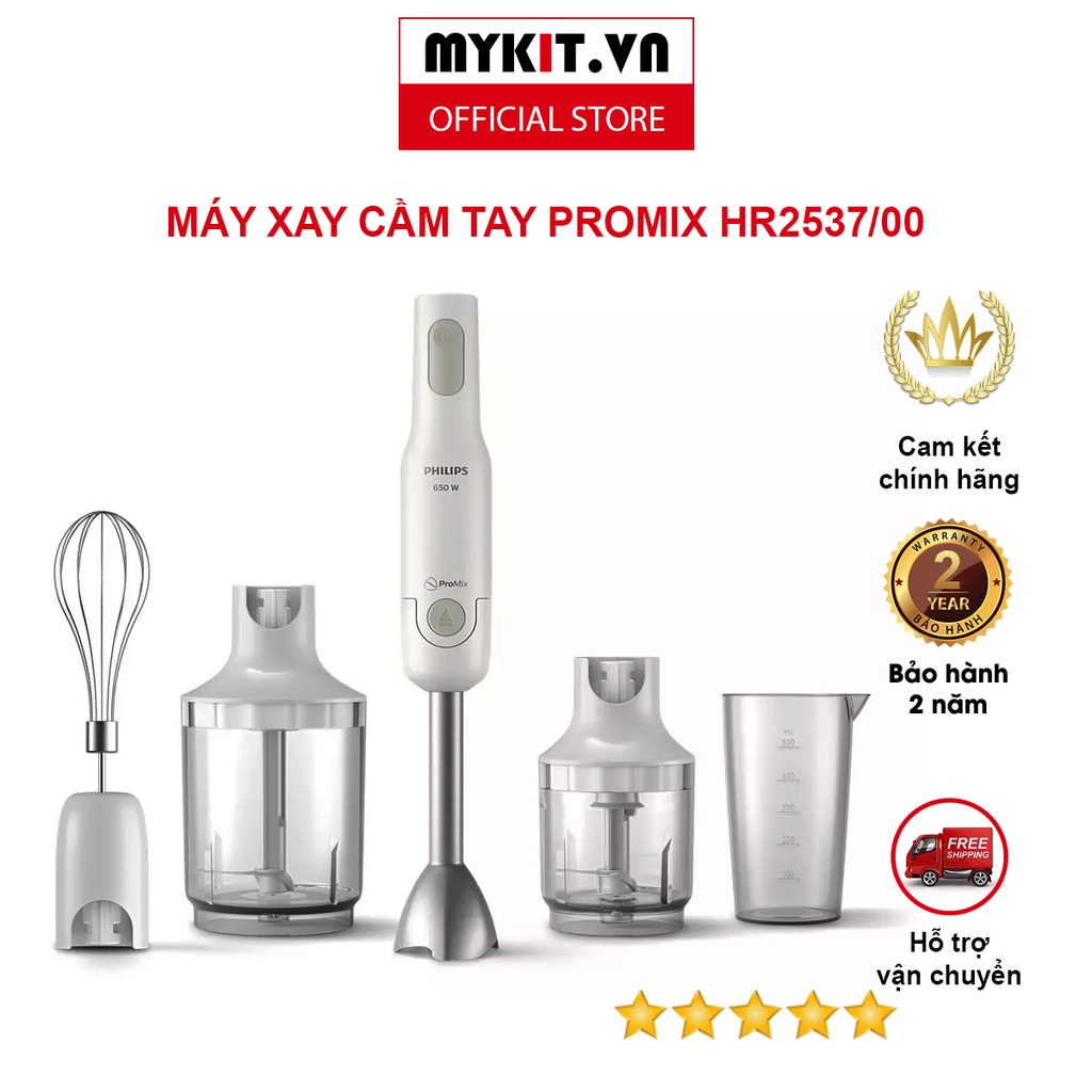 Máy xay sinh tố cầm tay Philips HR2537 - MYKIT.VN