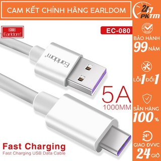 🛑Chính Hãng Earldom🛑 Cáp Sạc Siêu Nhanh 5A CHÍNH HÃNG EARLDOM EC-080 | Phụ Kiện Thông Minh 247 VN