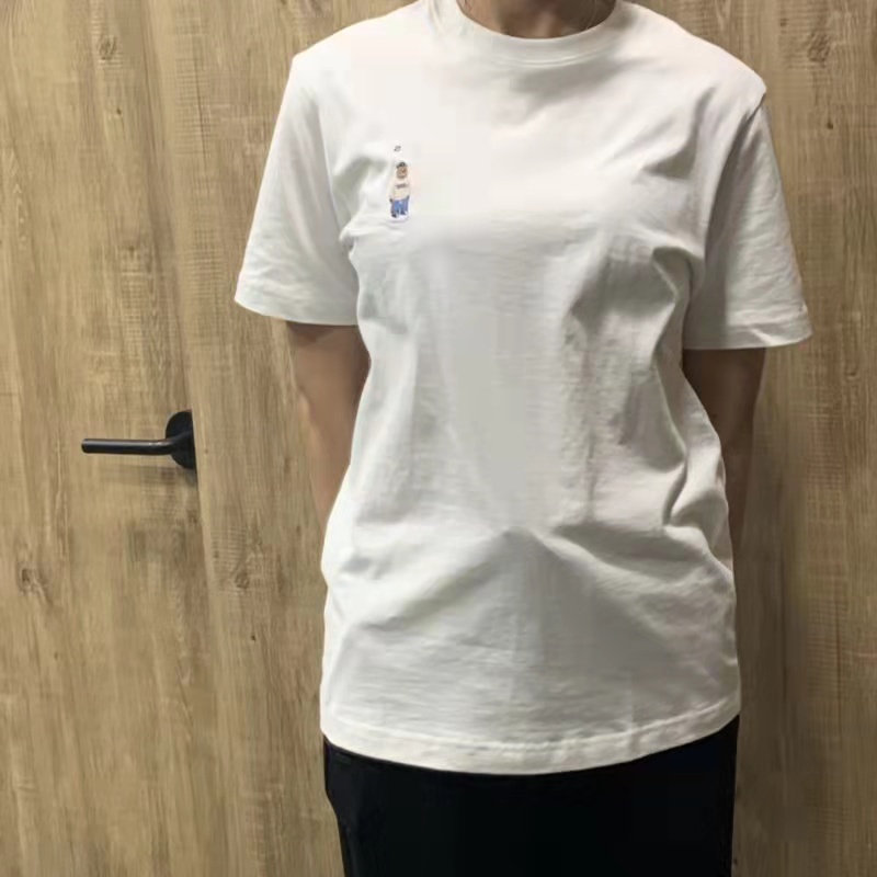 Set áo thun Whoau chính hãng thêu gấu Steve USA đáng yêu | WHRAB2101U - Mua 1 tặng 1