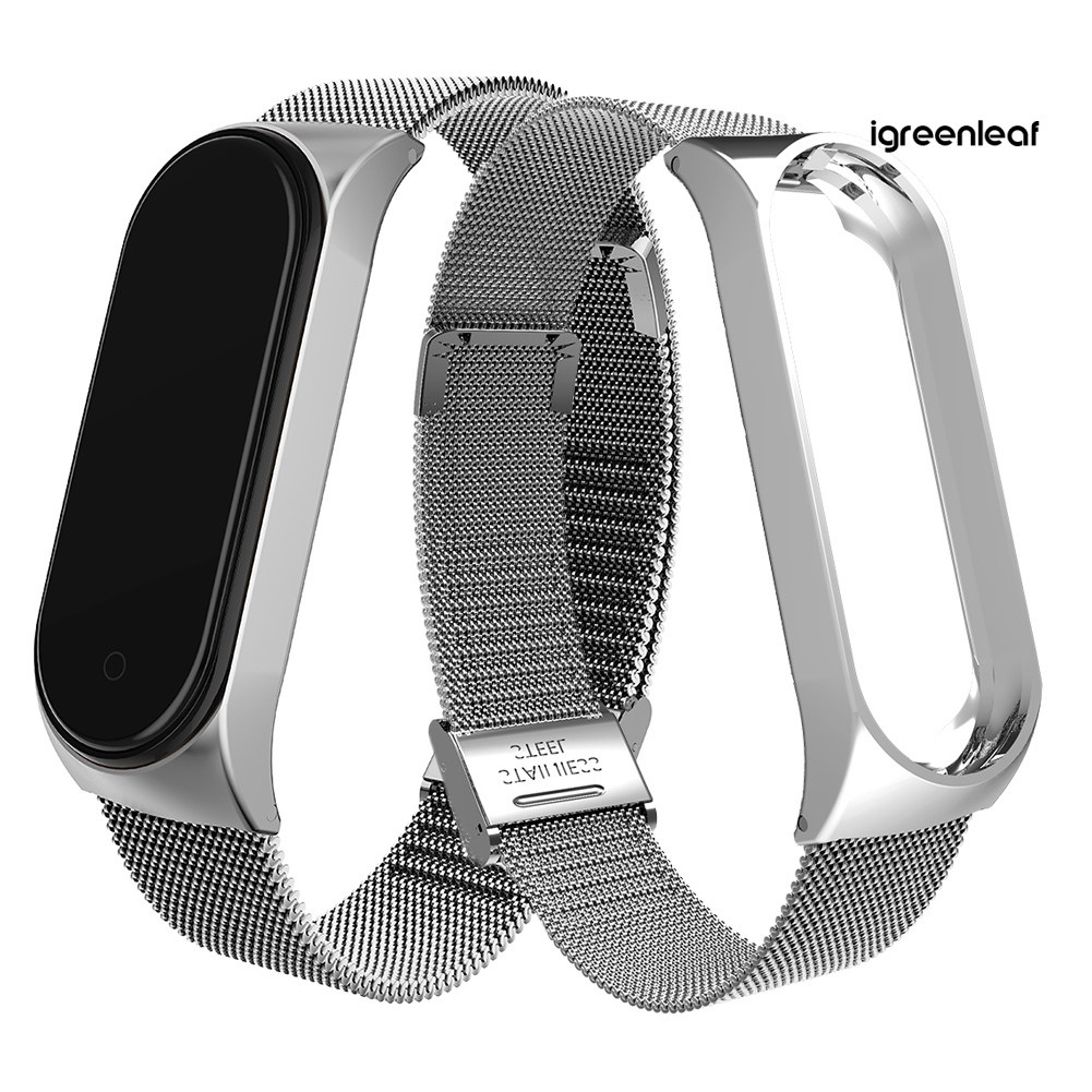 Dây Đeo Hợp Kim Nhôm Có Thể Điều Chỉnh Cho Xiaomi Mi Band 3 / 4