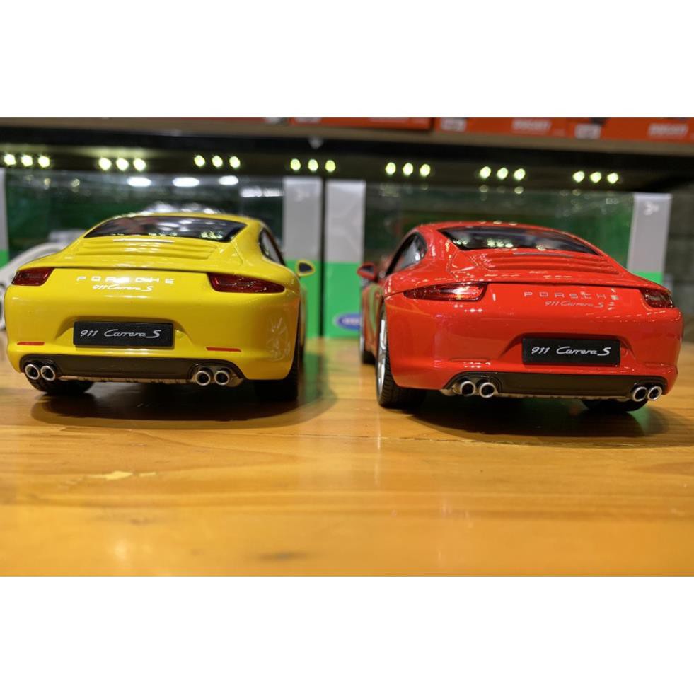 Mô hình xe ô tô Porsche 911 Carrera S Hãng Welly tỉ lệ 1:24