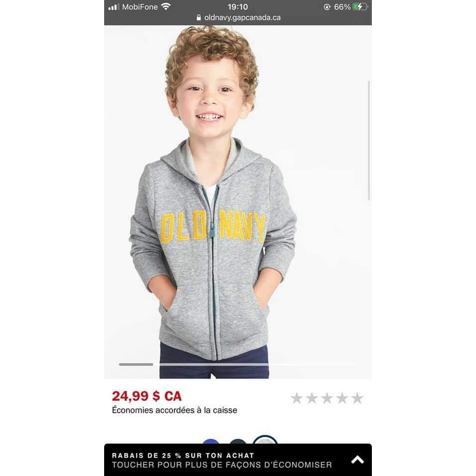 Áo khoác Old navy cho bé (có hình thật)