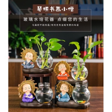 Tượng Chú tiểu trồng cây , Nuôi Cá, Để Bàn Học, Bàn Làm Việc, Trang Trí Nhà Cửa
