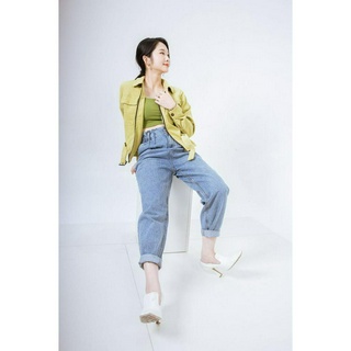 Quần jean cạp cao chun TS CCHAT
