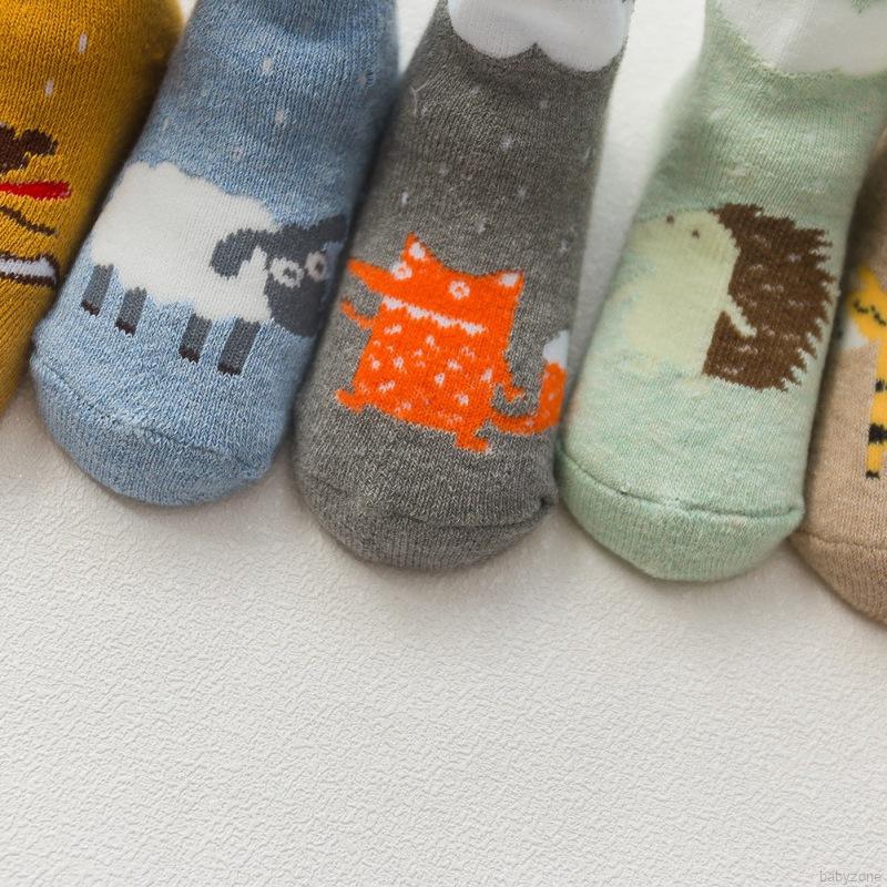 Set 5 Đôi Tất Cotton Hoạ Tiết Kẻ Sọc Cho Bé