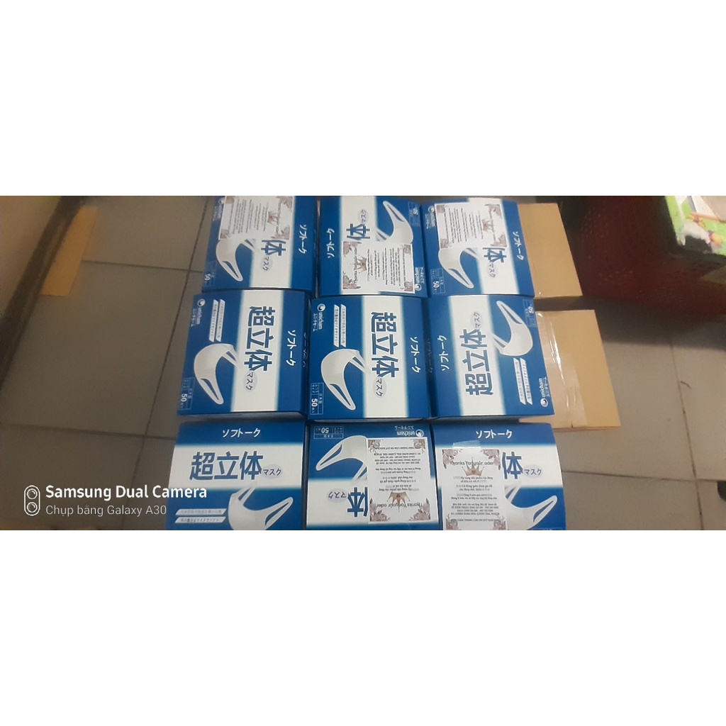 Hộp 100 cái Khẩu Trang K3D Mask Size M Công Nghệ dập Nhật Bản