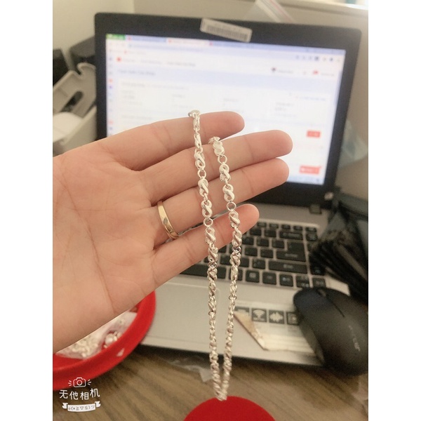 DÂY CHUYỀN BẠC CHO BÉ YÊU DÀI 40 CM - VÒNG CỔ BẠC TRẺ CON