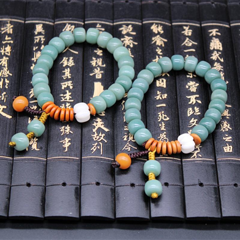 Vòng Tay Chuỗi Hạt Phật Giáo Màu Xanh Lá