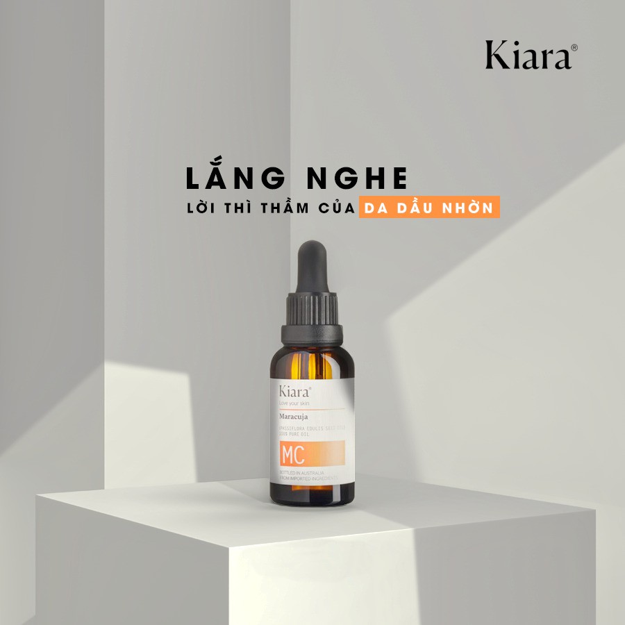 Dầu Dưỡng Kiara Maracuja Oil Hạt Chanh Dây Giảm Mụn Trứng Cá 30ml