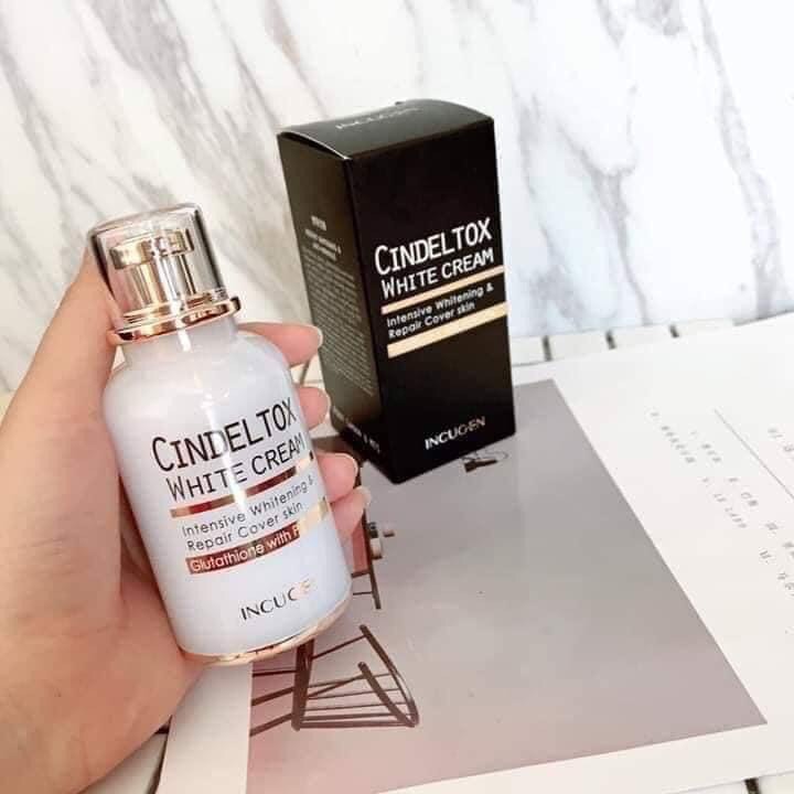 KEM TRUYỀN TRẮNG CINDELTOX 💖Freeship💖  Kem dưỡng trắng da Cindel Tox White Cream 50ml