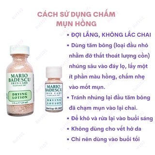 Chấm Mụn Mario Badescu Drying Lotion 29ml (Bill US chính hãng)
