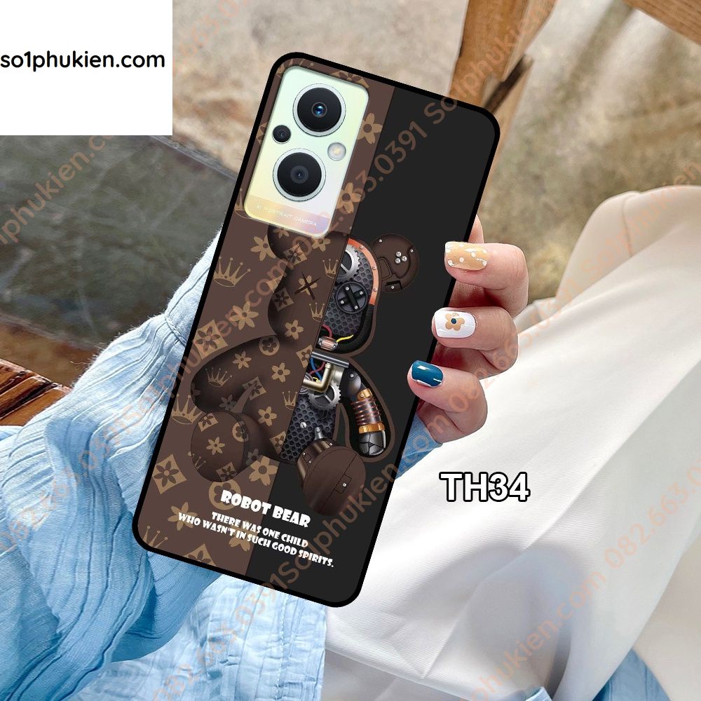Ốp lưng Oppo Reno 7 5G - Reno 7z 5G- Reno 8z 5G dẻo hình gấu dễ thương - đáng yêu