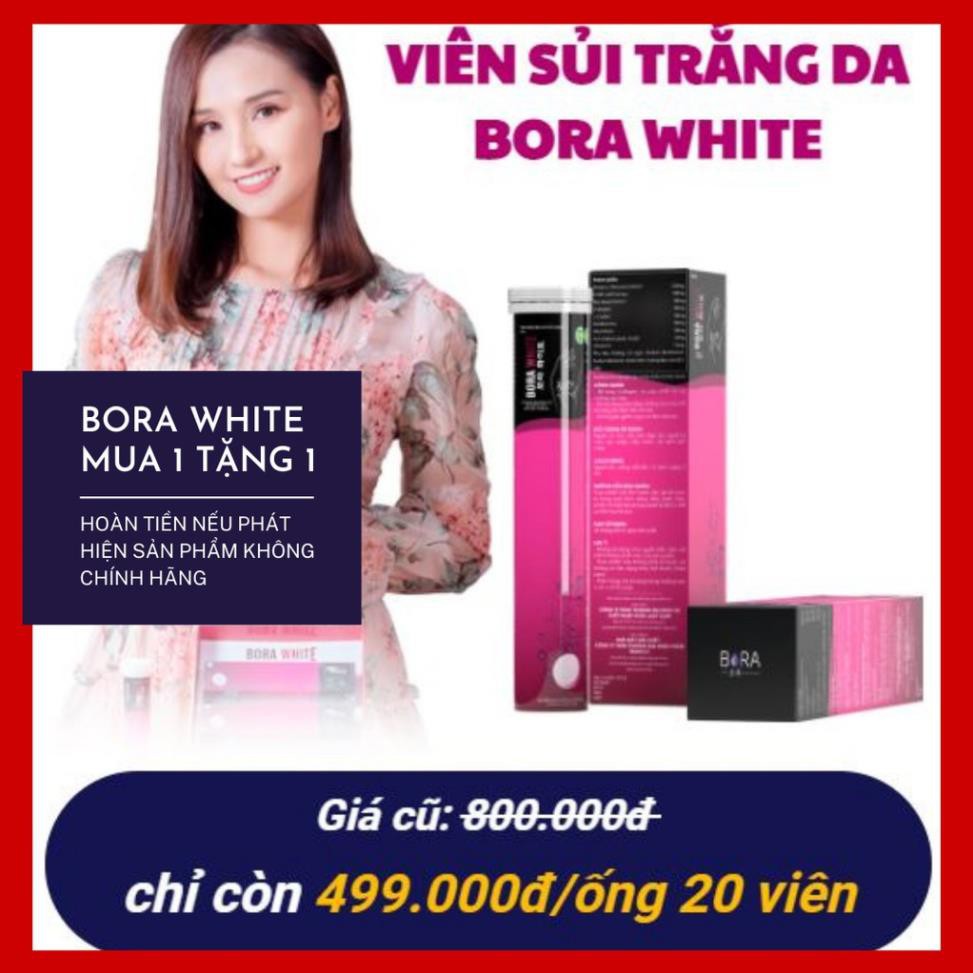 Viên sủi trắng da mờ nám Bora White