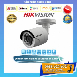 [Giá sỉ] Camera ngoài trời Hikvision DS-2CE16D0T-IR Full HD 1080P - HÀNG CHÍNH HÃNG