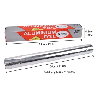 [Hàng Chuẩn] Cuộn Giấy Bạc Nướng Thức Ăn ALUMINIUM 5met