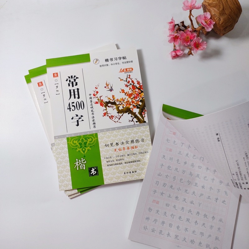 Vở luyện viết chữ Hán cơ bản cho người mới bắt đầu 4500 từ thông dụng TẶNG KÈM GIẤY DÓ - Tập viết tiếng Trung