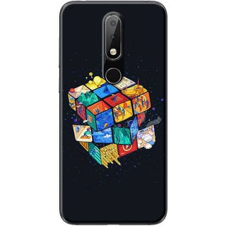 Ốp lưng nokia 5.1 plus, 6.1 plus in hình rubik