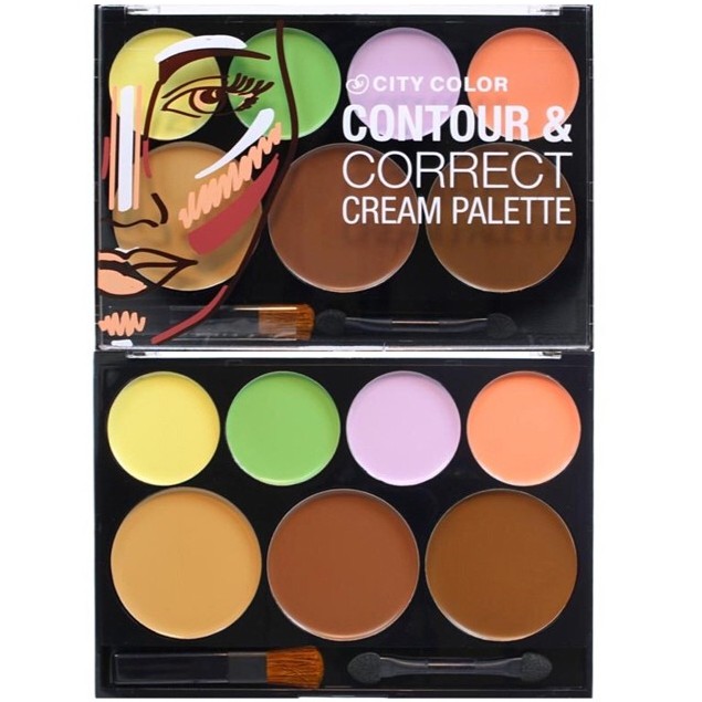 Bảng Kem Tạo Khối Che Khuyết Điểm City Color Contour &amp; Correct Cream Palette 7 ô