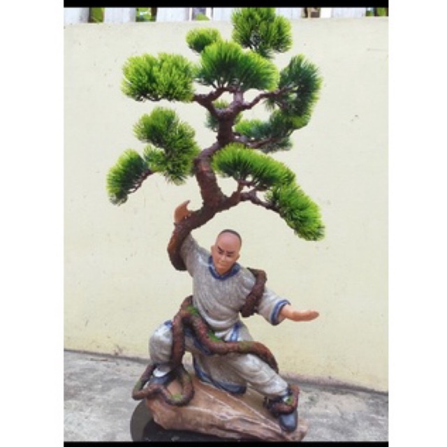 Thân cây bonsai ôm Tượng trang trí nhà cửa đón Tết