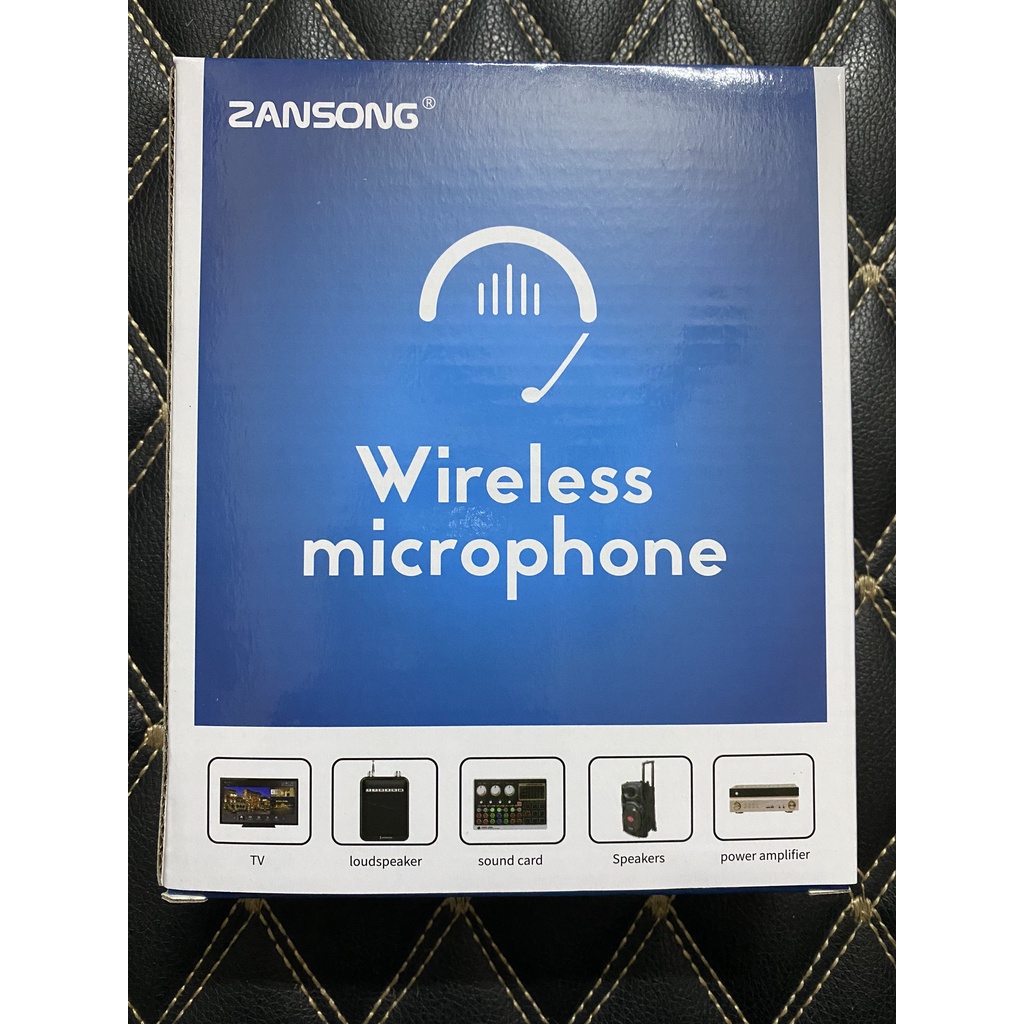 Micro không dây cài áo Zansong V30 - Mic trợ gảng V30 cho mọi thiết bị, hỗ trợ thuyết trình, giảng dạy, trợ giảng