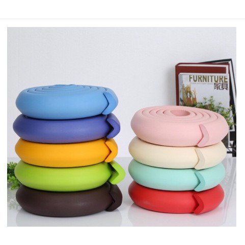 Xốp che cạnh bàn bảo vệ an toàn cho bé 2M bản to - Miếng bọt biển bịt cạnh bàn - cuộn cao su bọc cạnh bàn